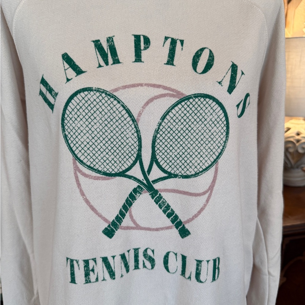 Refined Canvas Hamptons Tennis Club Graphic Top - Picture 2 of 12